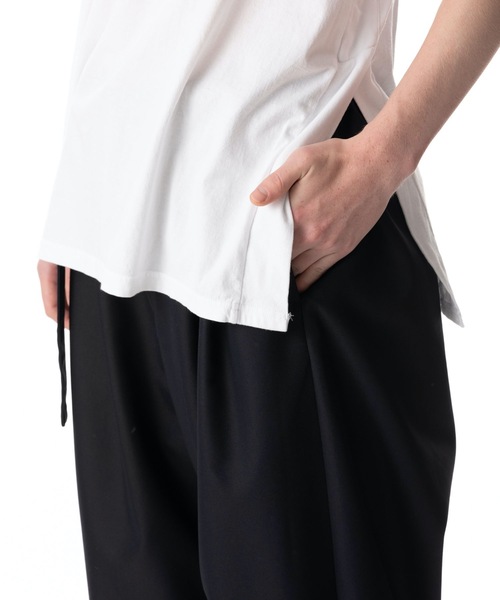 KAZUYUKI KUMAGAI ATTACHMENT(カズユキクマガイアタッチメント)の「CO/PE GABARDINE WIDE TAPERED TROUSERS(スラックス・メンズ・ブラック/ベージュ・1/2/3)」の8枚目の写真