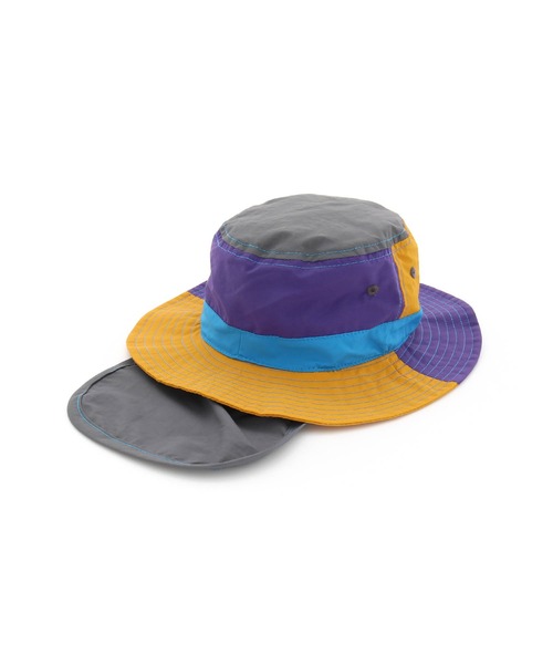 MAKE YOUR DAY(メイクユアデイ)の「日よけ付きナイロンハット(ハット・キッズ・ベージュ/ピンク/ブラック/マスタード/サーモンピンク・48/50/46/52/54/56/59)」の12枚目の写真