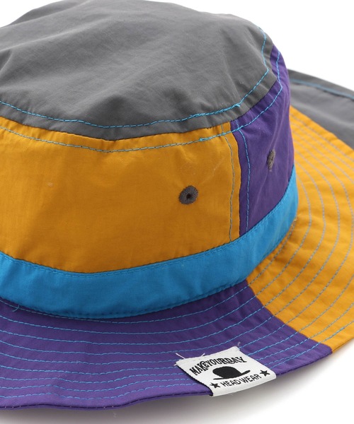 MAKE YOUR DAY(メイクユアデイ)の「日よけ付きナイロンハット(ハット・キッズ・ベージュ/ピンク/ブラック/マスタード/サーモンピンク・48/50/46/52/54/56/59)」の16枚目の写真