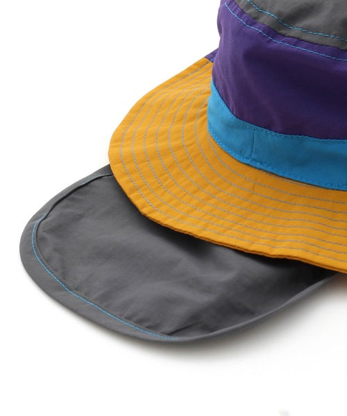 MAKE YOUR DAY(メイクユアデイ)の「日よけ付きナイロンハット(ハット・キッズ・ベージュ/ピンク/ブラック/マスタード/サーモンピンク・48/50/46/52/54/56/59)」の18枚目の写真