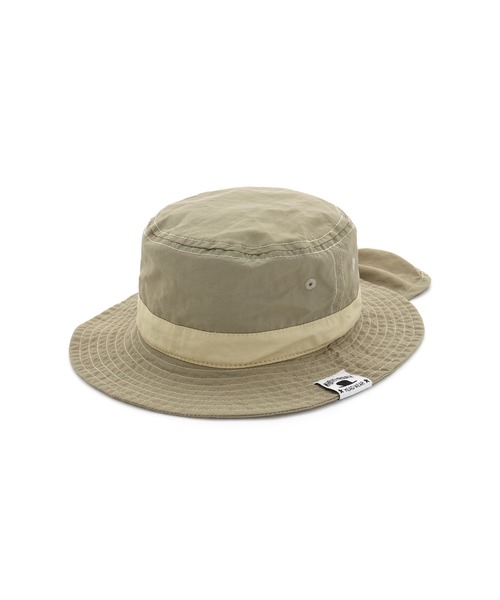 MAKE YOUR DAY(メイクユアデイ)の「日よけ付きナイロンハット(ハット・キッズ・ベージュ/ピンク/ブラック/マスタード/サーモンピンク・48/50/46/52/54/56/59)」の8枚目の写真