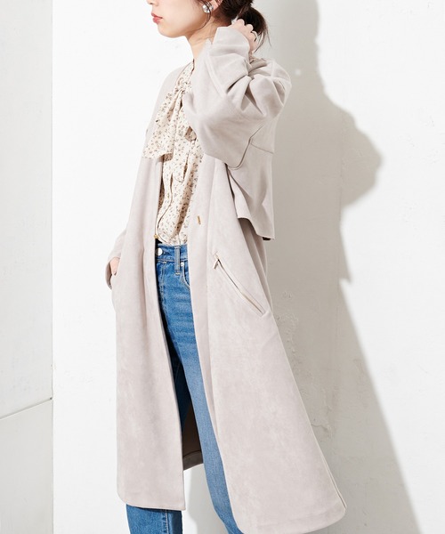 natural couture バックフリルコート natural couture（ナチュラルクチュール）の「バックフリル