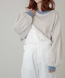 WEGO | WEGO/だぼそでボーダーＴ(Tシャツ/カットソー)