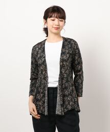 GGD | HAVE A NICE TRIP / ファインウォッシャブル麻キカ花カーディガン(カーディガン/ボレロ)