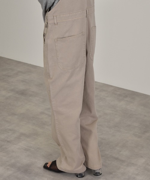 w closet（ダブルクローゼット）の「スリムオーバーオール（サロペット/オーバーオール・レディース・ダークベージュ/ケミカルウォッシュ/サンドベージュ・FREE）」の22枚目の写真