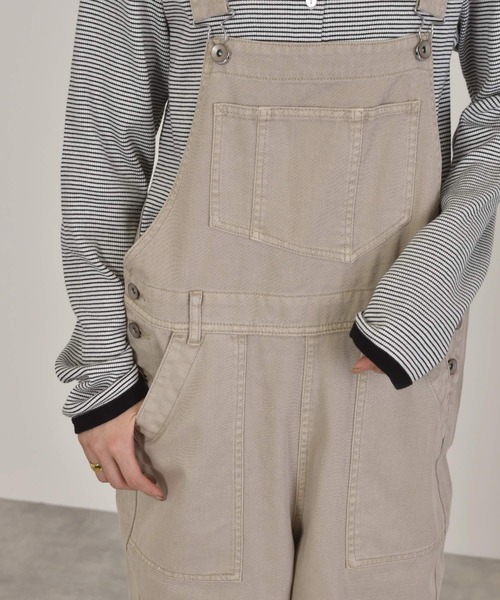 w closet（ダブルクローゼット）の「スリムオーバーオール（サロペット/オーバーオール・レディース・ダークベージュ/ケミカルウォッシュ/サンドベージュ・FREE）」の18枚目の写真