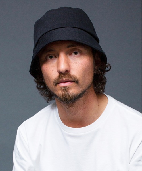 Magine（マージン）の「COTTON HERRINGBONE BUCKET HAT：コットン ヘリンボーン バケット ハット（ハット・メンズ・ブラック/グレー/ベージュ/ネイビー・FREE）」の2枚目の写真