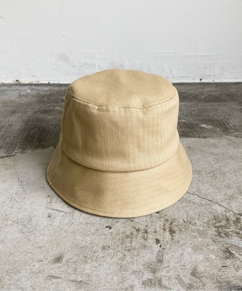Magine（マージン）の「COTTON HERRINGBONE BUCKET HAT：コットン ヘリンボーン バケット ハット（ハット・メンズ・ブラック/グレー/ベージュ/ネイビー・FREE）」の8枚目の写真
