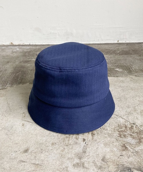 Magine（マージン）の「COTTON HERRINGBONE BUCKET HAT：コットン ヘリンボーン バケット ハット（ハット・メンズ・ブラック/グレー/ベージュ/ネイビー・FREE）」の11枚目の写真