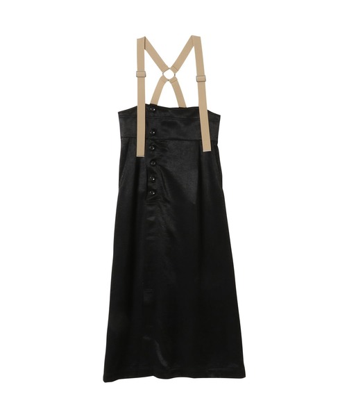 TEVALT(ヴァレット)の「チノライクサテンジャンパースカート(サロペット/オーバーオール・レディース・ライトカーキ/ブラック/ベージュ・38)」の14枚目の写真