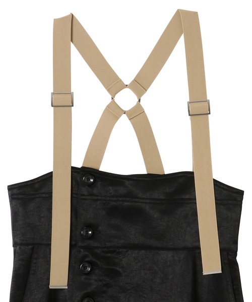 TEVALT(ヴァレット)の「チノライクサテンジャンパースカート(サロペット/オーバーオール・レディース・ライトカーキ/ブラック/ベージュ・38)」の15枚目の写真