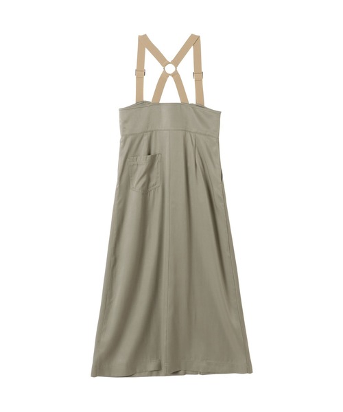 TEVALT(ヴァレット)の「チノライクサテンジャンパースカート(サロペット/オーバーオール・レディース・ライトカーキ/ブラック/ベージュ・38)」の22枚目の写真