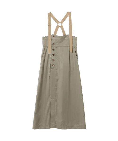 TEVALT(ヴァレット)の「チノライクサテンジャンパースカート(サロペット/オーバーオール・レディース・ライトカーキ/ブラック/ベージュ・38)」の21枚目の写真