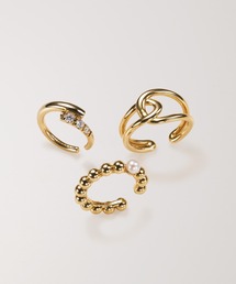 PAS TIERRA | 2021ss 3piece set ear cuffs(イヤーカフ)