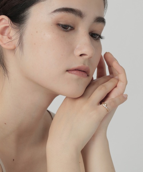 PAS TIERRA(パティエラ)の「2021ss 3piece set ear cuffs(イヤーカフ・レディース・イエローゴールド・FREE)」の6枚目の写真
