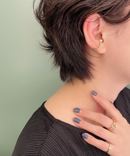PAS TIERRA(パティエラ)の「2021ss 3piece set ear cuffs(イヤーカフ・レディース・イエローゴールド・FREE)」の21枚目の写真