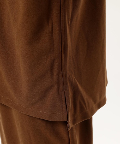 TopIsm（トップイズム）の「半袖オープンカラー 梨地シャツジャケット＆ワイドパンツ セットアップ（セットアップ・メンズ・ブラック/ベージュ/ブラウン/グレー系その他・M/L）」の13枚目の写真