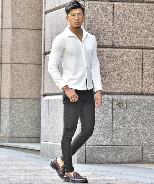 JOKER（ジョーカー）の「【JOKER】オリジナル/360度ストレッチスキニーパンツ 春服（チノパンツ・メンズ・ブラック/グレー/ブルー系その他/ホワイト/ネイビー/ブラック系その他・S/M/L/XL）」の7枚目の写真