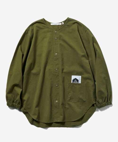 rehacer（レアセル）の「rehacer : 東炊き Sleepy Easy Shirt Made in Japan /  東炊き スリーピーイージーシャツ（シャツ/ブラウス・メンズ・カーキ/スミクロ・SMALL/MEDIUM/LARGE）」の2枚目の写真