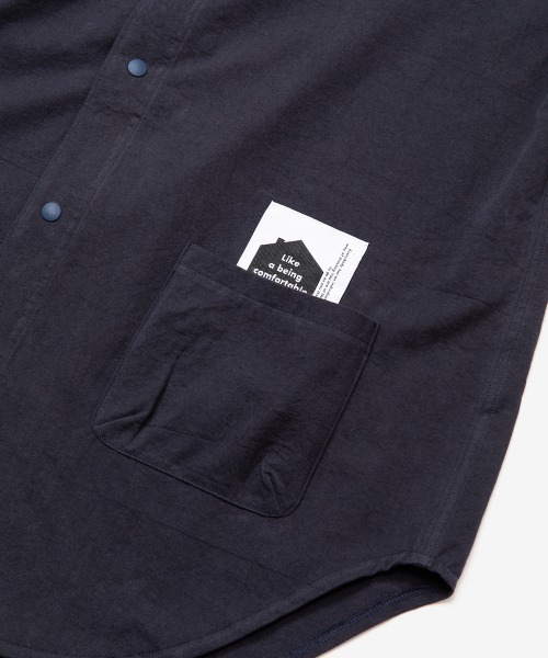rehacer（レアセル）の「rehacer : 東炊き Sleepy Easy Shirt Made in Japan /  東炊き スリーピーイージーシャツ（シャツ/ブラウス・メンズ・カーキ/スミクロ・SMALL/MEDIUM/LARGE）」の12枚目の写真