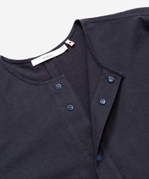 rehacer（レアセル）の「rehacer : 東炊き Sleepy Easy Shirt Made in Japan /  東炊き スリーピーイージーシャツ（シャツ/ブラウス・メンズ・カーキ/スミクロ・SMALL/MEDIUM/LARGE）」の10枚目の写真