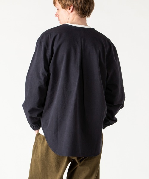 rehacer（レアセル）の「rehacer : 東炊き Sleepy Easy Shirt Made in Japan /  東炊き スリーピーイージーシャツ（シャツ/ブラウス・メンズ・カーキ/スミクロ・SMALL/MEDIUM/LARGE）」の9枚目の写真