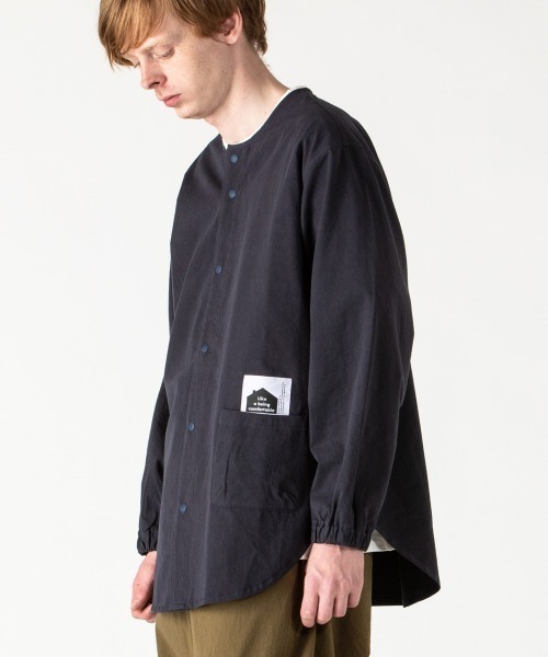 rehacer（レアセル）の「rehacer : 東炊き Sleepy Easy Shirt Made in Japan /  東炊き スリーピーイージーシャツ（シャツ/ブラウス・メンズ・カーキ/スミクロ・SMALL/MEDIUM/LARGE）」の3枚目の写真