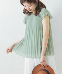 URBAN RESEARCH ROSSO | 【一部WEB限定カラー】ランダムプリーツフレンチスリーブブラウス(シャツ/ブラウス)