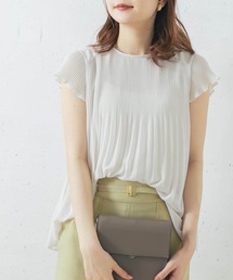 URBAN RESEARCH ROSSO | 【一部WEB限定カラー】ランダムプリーツフレンチスリーブブラウス(シャツ/ブラウス)