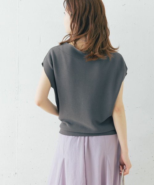 URBAN RESEARCH ROSSO(アーバンリサーチロッソ)の「【一部WEB限定カラー】ボートネックガーターホールニット(ニット/セーター・レディース・チャコールグレー/オフホワイト/ミント/グリーン系その他・FREE)」の22枚目の写真