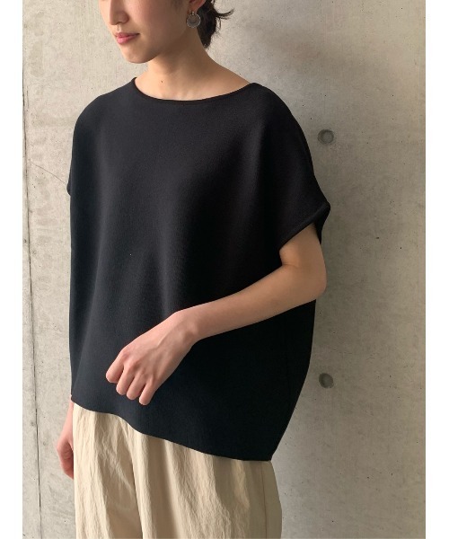 BEARDSLEY（ビアズリー）の「フレンチニット（ニット/セーター・レディース・ブラック/アイボリー・FREE）」の2枚目の写真