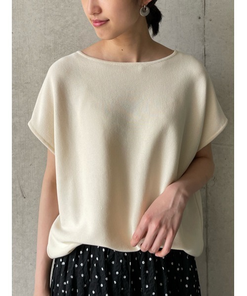 BEARDSLEY（ビアズリー）の「フレンチニット（ニット/セーター・レディース・ブラック/アイボリー・FREE）」の6枚目の写真