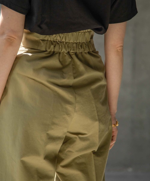 ANT（アント）の「HIGH WAIST WIDE PANTS/ハイウエストワイドパンツ【ANT】（その他パンツ・レディース・ブラック/カーキ/アイボリー・FREE）」の14枚目の写真