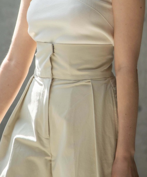 ANT（アント）の「HIGH WAIST WIDE PANTS/ハイウエストワイドパンツ【ANT】（その他パンツ・レディース・ブラック/カーキ/アイボリー・FREE）」の18枚目の写真