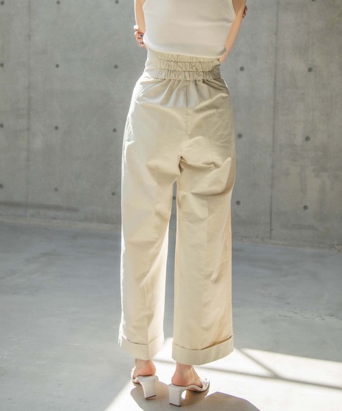 ANT（アント）の「HIGH WAIST WIDE PANTS/ハイウエストワイドパンツ【ANT】（その他パンツ・レディース・ブラック/カーキ/アイボリー・FREE）」の17枚目の写真