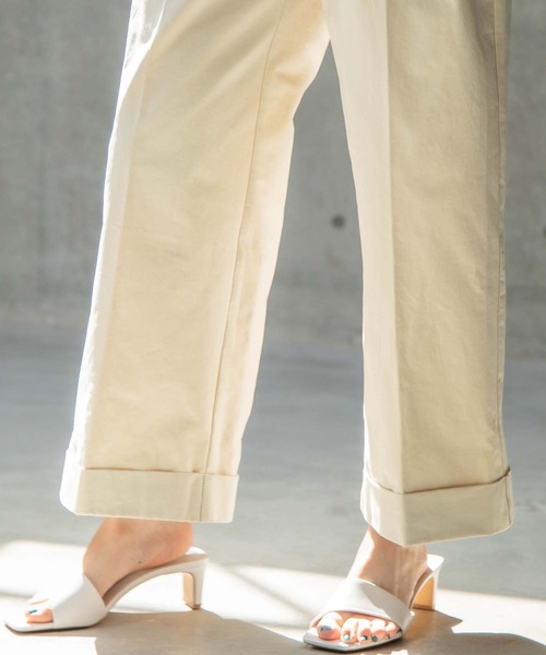 ANT（アント）の「HIGH WAIST WIDE PANTS/ハイウエストワイドパンツ【ANT】（その他パンツ・レディース・ブラック/カーキ/アイボリー・FREE）」の20枚目の写真