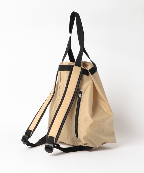 KBF（ケイビーエフ）の「KBFBOX　ナイロン巾着リュック∴（バックパック/リュック・レディース・ベージュ・ONE）」の4枚目の写真