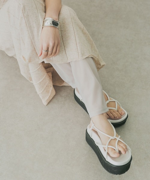 KBF+（ケービーエフプラス）の「KBF+　シアースリムパンツ（その他パンツ・レディース・パープル/グレー・ONE）」の2枚目の写真