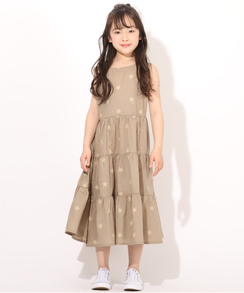 BABYDOLL（ベビードール）の「親子お揃い 星柄ティアードワンピース
