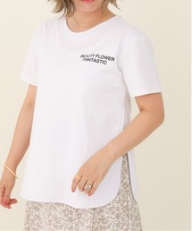 【ZOZO限定】サキシマamp「サイドスリットプリントTEE」