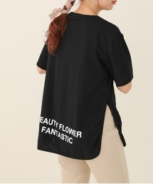 【ZOZO限定】サキシマamp「サイドスリットプリントTEE」