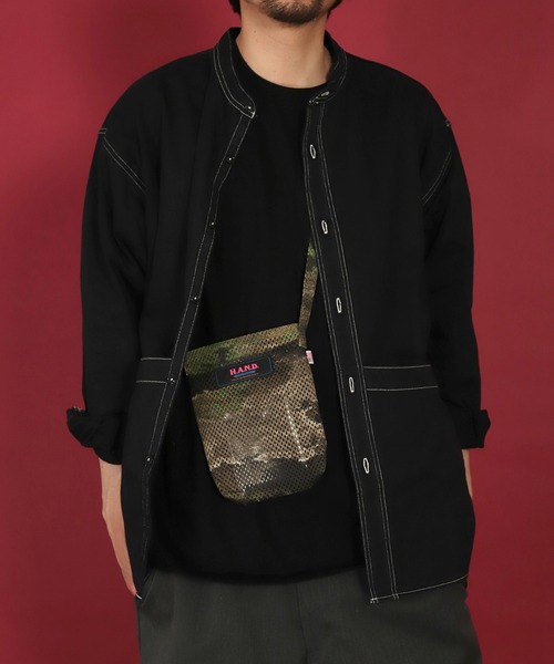 H.A.N.D.（エイチエーエヌディー）の「[H.A.N.D. / エイチエーエヌディー]　US CAMOUFLAGE POUCH（ショルダーバッグ・メンズ・ネイビー/オリーブ・FREE）」の21枚目の写真