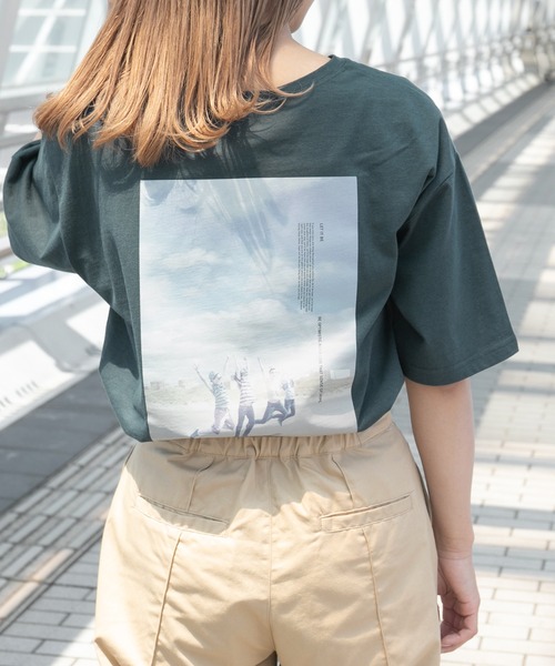 kutir（クティール）の「アソートプリントTシャツ（Tシャツ/カットソー・レディース・ホワイト/チャコールグレー/ブラック/ライトホワイト/オフホワイト/イエロー/ダークグレー/ダークブルー・FREE）」の8枚目の写真