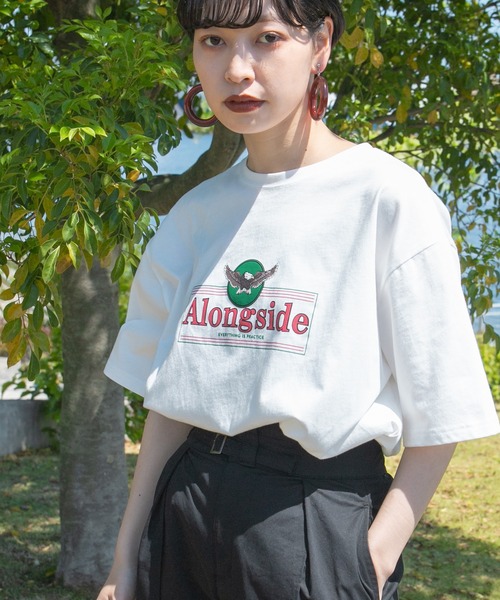 kutir（クティール）の「アソートプリントTシャツ（Tシャツ/カットソー・レディース・ホワイト/チャコールグレー/ブラック/ライトホワイト/オフホワイト/イエロー/ダークグレー/ダークブルー・FREE）」の9枚目の写真