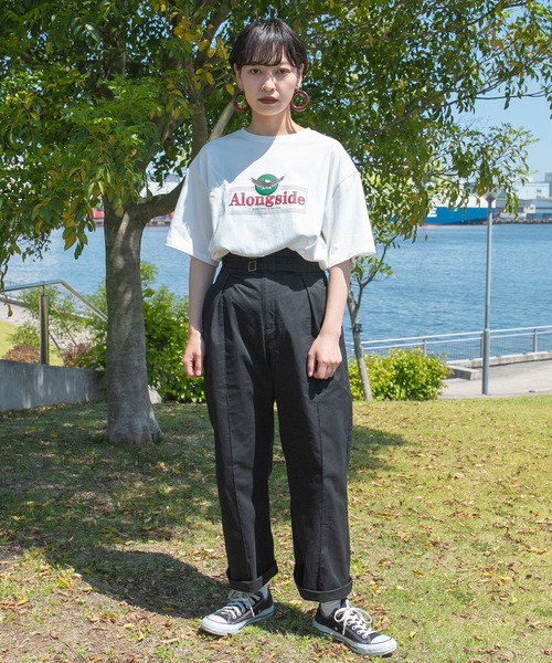 kutir（クティール）の「アソートプリントTシャツ（Tシャツ/カットソー・レディース・ホワイト/チャコールグレー/ブラック/ライトホワイト/オフホワイト/イエロー/ダークグレー/ダークブルー・FREE）」の11枚目の写真