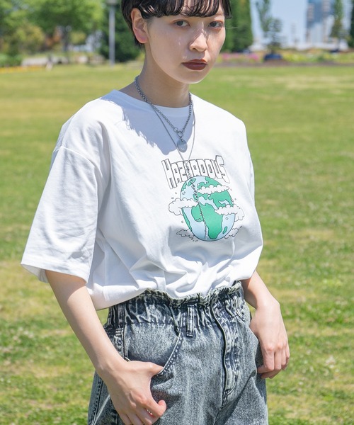 kutir（クティール）の「アソートプリントTシャツ（Tシャツ/カットソー・レディース・ホワイト/チャコールグレー/ブラック/ライトホワイト/オフホワイト/イエロー/ダークグレー/ダークブルー・FREE）」の21枚目の写真