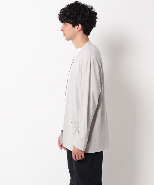 OPAQUE.CLIP(オペークドットクリップ)の「◆ボタンレスコットンカーディガン(カーディガン/ボレロ・メンズ・ライトグレー/ネイビー/カーキ・02/03/04)」の11枚目の写真