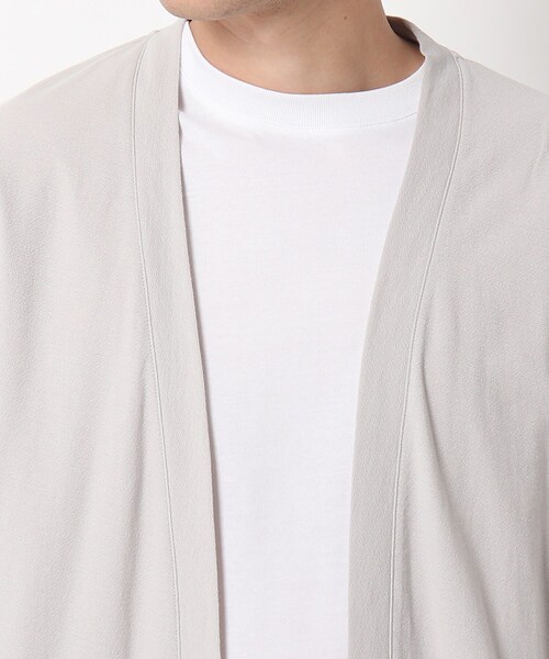 OPAQUE.CLIP(オペークドットクリップ)の「◆ボタンレスコットンカーディガン(カーディガン/ボレロ・メンズ・ライトグレー/ネイビー/カーキ・02/03/04)」の12枚目の写真