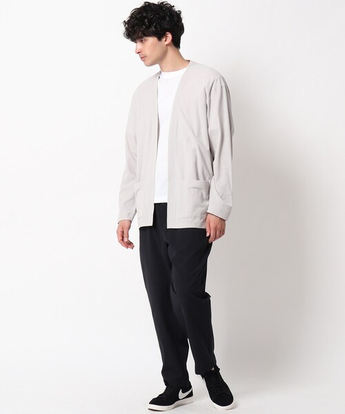 OPAQUE.CLIP(オペークドットクリップ)の「◆ボタンレスコットンカーディガン(カーディガン/ボレロ・メンズ・ライトグレー/ネイビー/カーキ・02/03/04)」の8枚目の写真