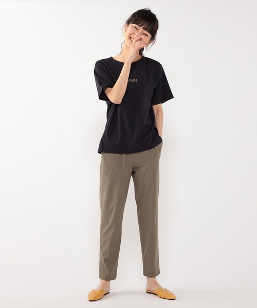 DECOY SINCE 1981(デコイシンスイチキュウハチイチ)の「ひやさらコットンロゴ刺しゅうプルオーバー(Tシャツ/カットソー・レディース・ブルー/ホワイト/ネイビー・L/M/LL)」の13枚目の写真